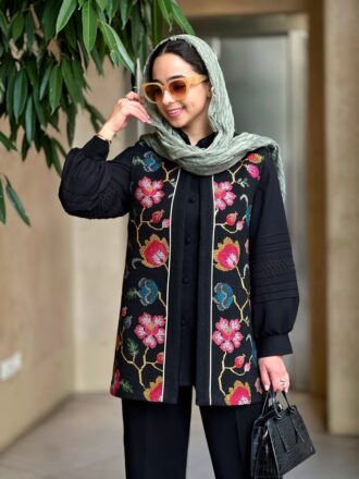 وست کتان کنف شماره دوزی Lady مشکی